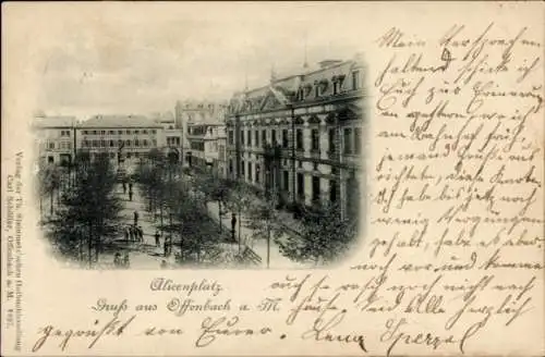 Ak Offenbach am Main Hessen, Alicenplatz
