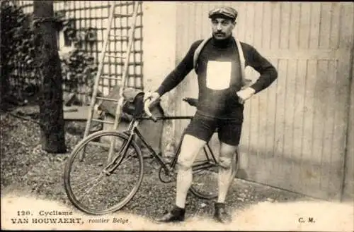 Ak Radrennsport, Radrennfahrer Van Houwaert, belgischer Straßenfahrer