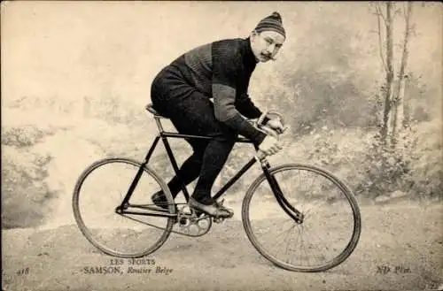 Ak Radrennsport, Radrennfahrer Samson, belgischer Straßenfahrer