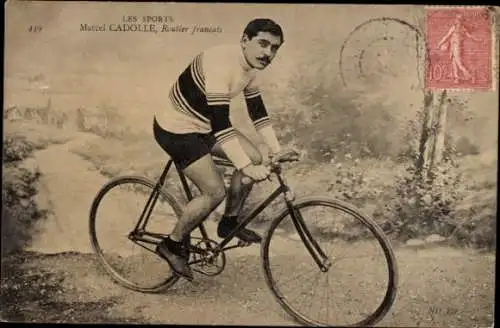 Ak Radrennsport, Radrennfahrer Marcel Cadolle, französischer Straßenfahrer