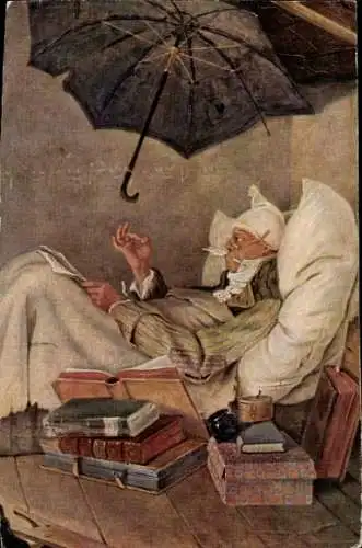 Künstler Ak Spitzweg, C., Armer Poet