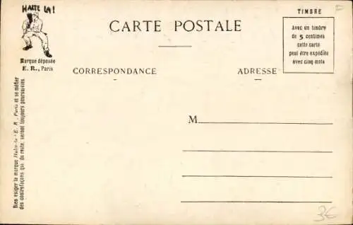 Künstler Ak Humor, Französische Armee, Alphabet des Soldaten, Licht aus