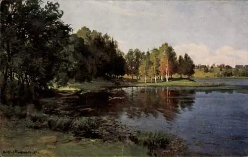 Künstler Ak Prokofieff, A. M., Sommer, See, TSN 195