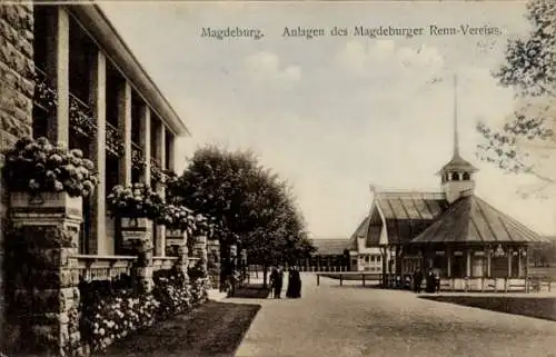 Ak Magdeburg an der Elbe, Magdeburger Renn-Vereins, Anlagen