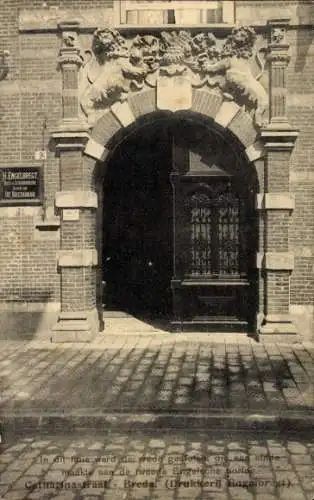 Ak Breda Nordbrabant Niederlande, HENGELBREGT
DE BREDANAR
In dit is ward des vrede gesloten, d...