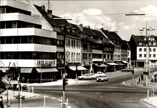 Ak Viersen in Nordrhein Westfalen, Alter Markt, Gebäude von Fritz Schmitz, Schwarzweißfotografie