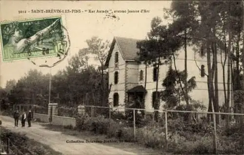 CPA Saint Brévin les Pins Loire Atlantique, Ker Antade, Avenue Jeanne d'Arc
