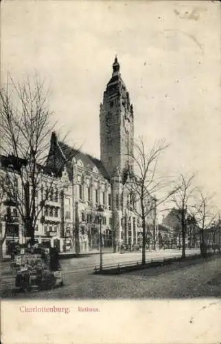 Ak Berlin Charlottenburg, Rathaus
