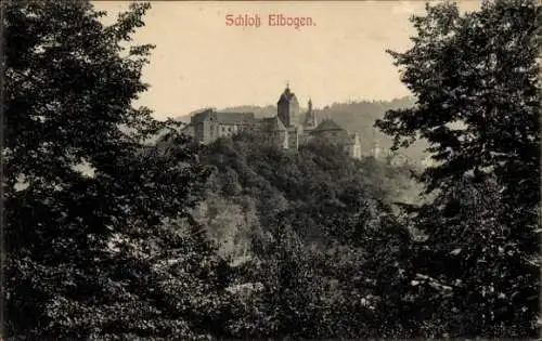 Ak Loket Elbogen Region Königgrätz, Schloß   Architektur, romantische Landschaft