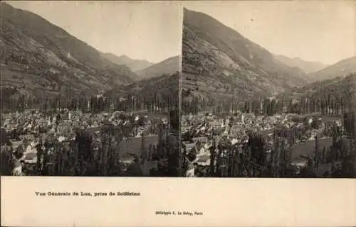 Stereo Ak Luz Saint Sauveur Hautes Pyrénées, Blick auf den Ort