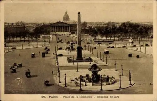Ak Paris VIII., Place de la Concorde