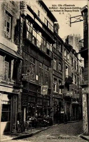 Ak Saint Malo Ille et Vilaine Bretagne, Straßenansicht