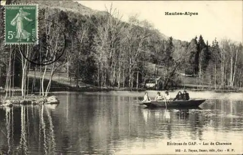 Ak Gap Hautes Alpes, Lac de Charance, Ruderboot