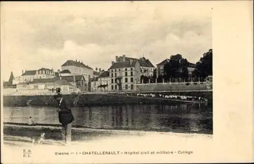 Ak Châtellerault Vienne, Hopital civil et militaire, College