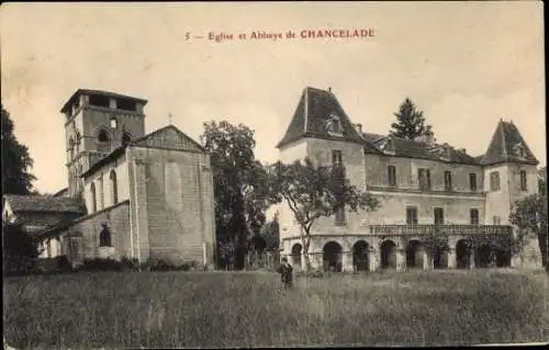 Ak Chancelade Dordogne, Kirche und Abtei