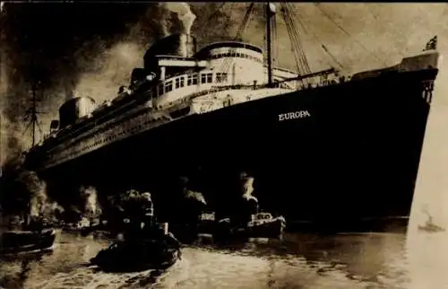 Ak Dampfer Europa, Norddeutscher Lloyd Bremen, NDL