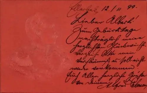 Präge Ak Kaiser Wilhelm II., Portrait in Uniform