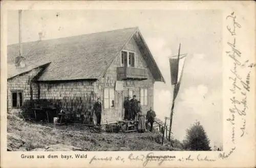Ak Bayerisch Eisenstein im Bayrischen Wald Niederbayern, Arberschutzhaus