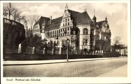 Ak Kassel in Hessen, Murhardsche Bibliothek, Außenansicht