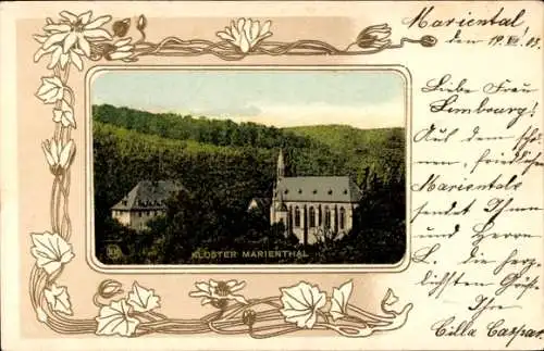 Passepartout Ak Marienthal im Rheingau Geisenheim am Rhein Hessen, Kloster Marienthal