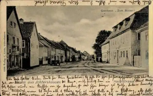Ak Ichtershausen in Thüringen, Hauptstraße, Gasthof Zum Ritter