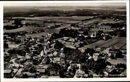 Ak Gauting in Oberbayern, Fliegeraufnahme