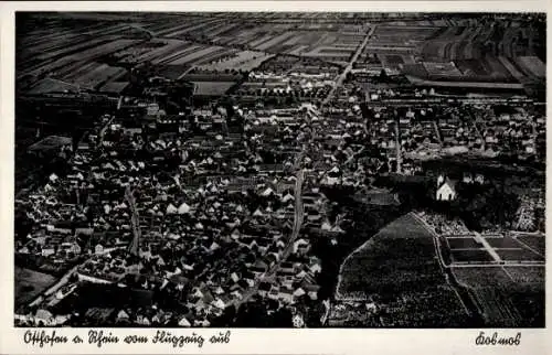 Ak Osthofen in Rheinhessen, Fliegeraufnahme