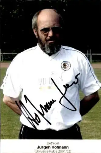 Autogrammkarte Betreuer Jürgen Hofmann, Borussia Fulda, Autogramm