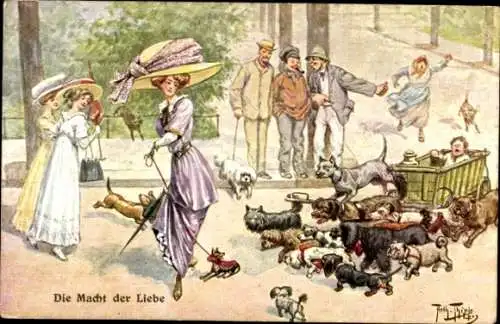 Künstler Ak Thiele, Arthur, Macht der Liebe