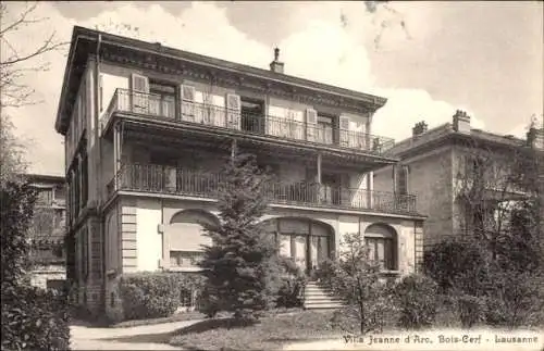 Ak Lausanne Kanton Waadt, Bois Cerf, Villa Jeanne d'Arc