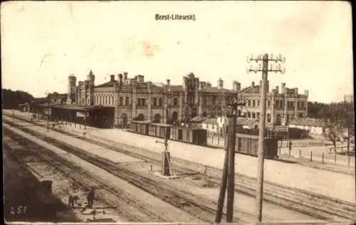 Ak Brest Litowsk Weißrussland, Bahnhof