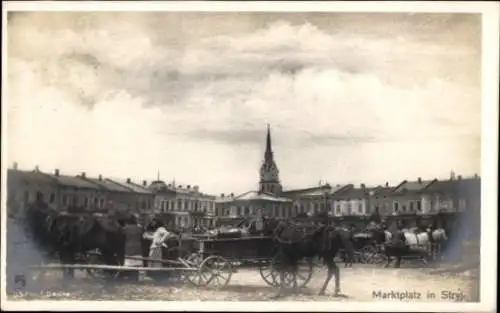 Ak Stryj Stryi Ukraine, Marktplatz