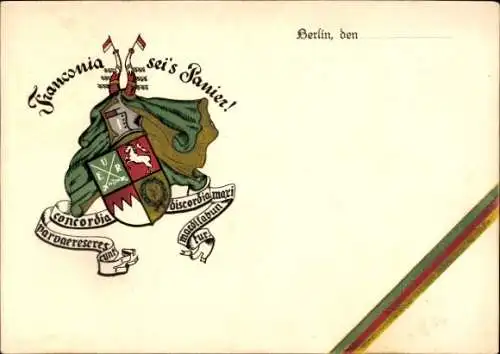 Studentika Ak Berlin, Corps Franconia, Wappen, RSC