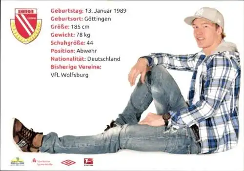 Autogrammkarte Fußballer Michael Schulze, FC Energie Cottbus, Autogramm
