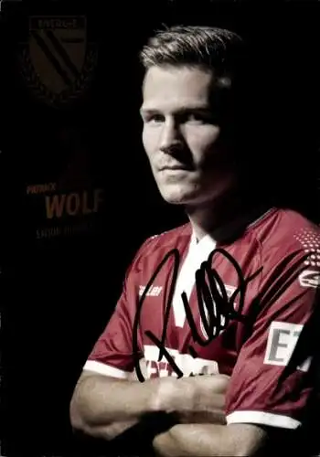Autogrammkarte Fußballer Patrick Wolf, FC Energie Cottbus, Autogramm