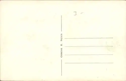 Künstler Ak Erès, Zwerge im Wald, Lagerfeuer