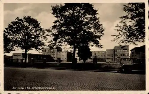 Ak Zwickau in Sachsen, Pestalozzischule