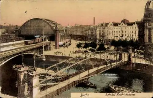 Ak Berlin Mitte, Bahnhof Friedrichstraße