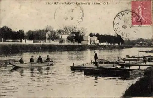 CPA Bry-sur-Marne Val-de-Marne, Les Bords de la Marne