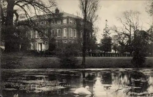 Ak Carshalton Sutton London England, Carshalton House, Seeansicht, St Philomena's College, Schwän