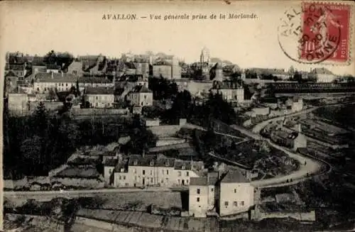 Ak Avallon Yonne, Vue Générale
