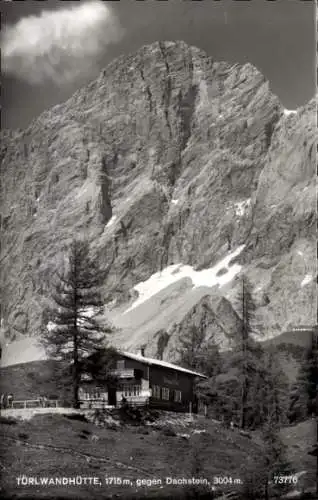 Ak Obertraun Oberösterreich, Dachstein, Türwandhütte