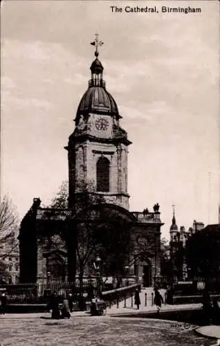 Ak Birmingham West Midlands England, Kathedrale   Architektur, älteres Gebäude