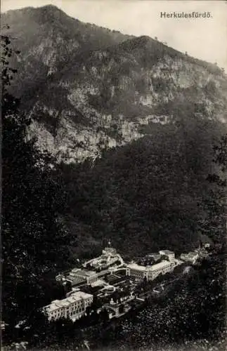 Ak Băile Herculane Herkulesfürdö Herkulesbad Rumänien,  Berglandschaft,  Architektur