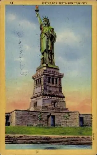 Ak New York City USA, Freiheitsstatue