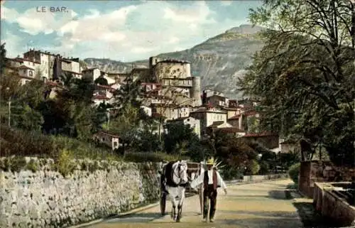 Ak Le Bar sur Loup Alpes Maritimes, Gesamtansicht