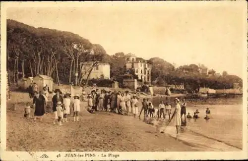 Ak Juan les Pins Alpes Maritimes, Plage