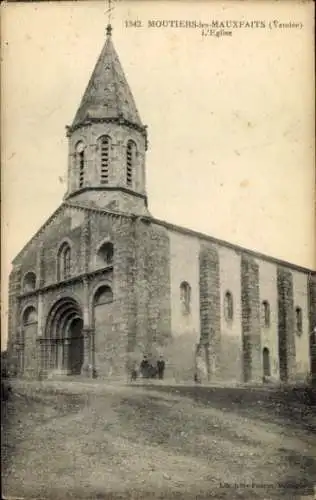 Ak Moutiers-les-Mauxfaits Vendée, Kirche