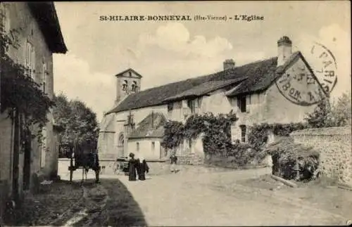 Ak St-Hilaire-Bonneval Haute Vienne, Kirche