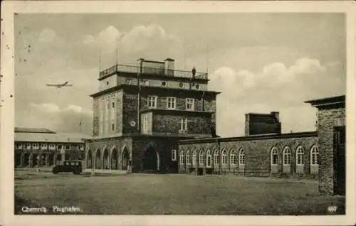 Ak Chemnitz in Sachsen, Flughafen